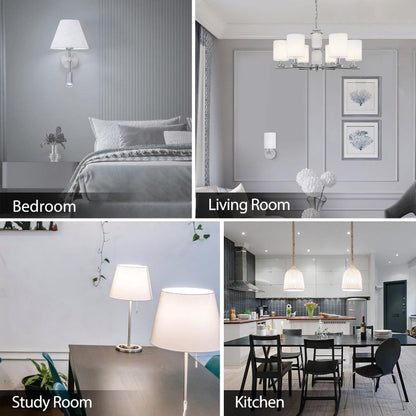 A19 LED Light Bulbs with E26 Base, 15W 1500-Lumen Rating and 5000K Daylight in 4-, 12- or 24-Pack Options