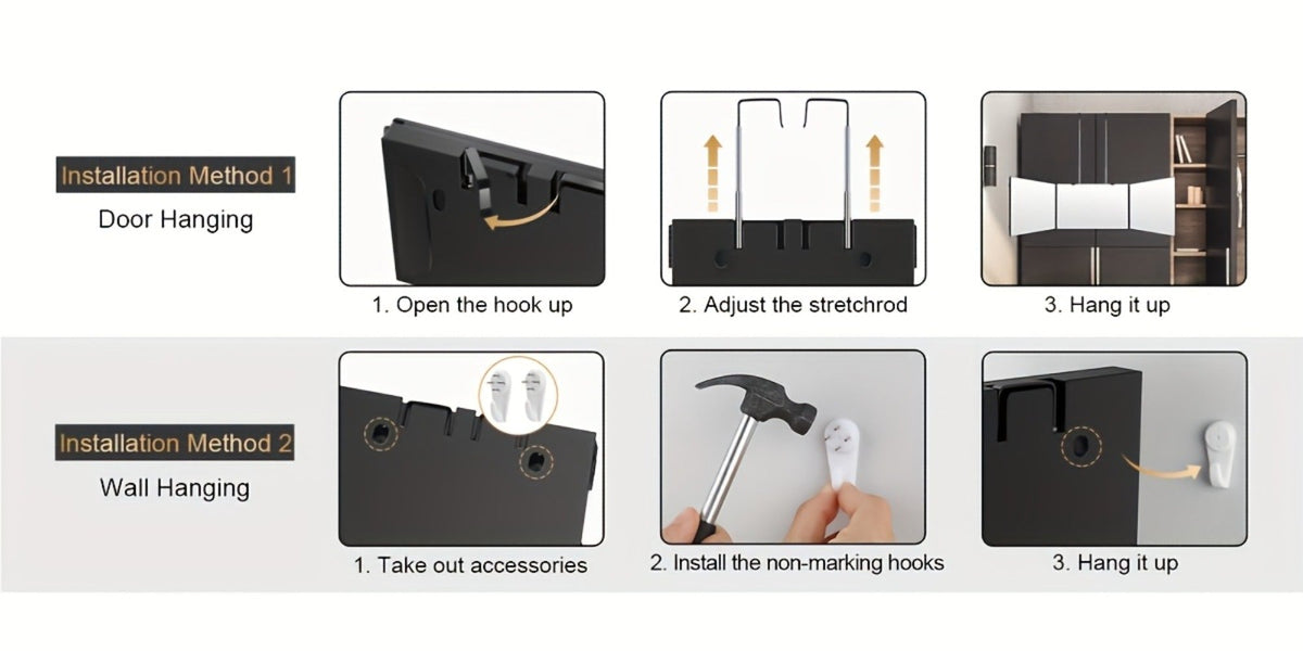 3 Way Mirror for Self Hair Cutting with LED Lights, 360° View Anti-Fog HD Glass USB Rechargeable Folding Barber Mirror for Home Salon