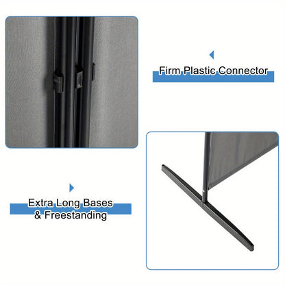 6-Foot Foldable Room Divider with Added Privacy and Waterproof Protection for Living Room detail image - detail view 11
