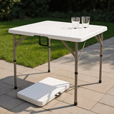 White - Folding Square Table