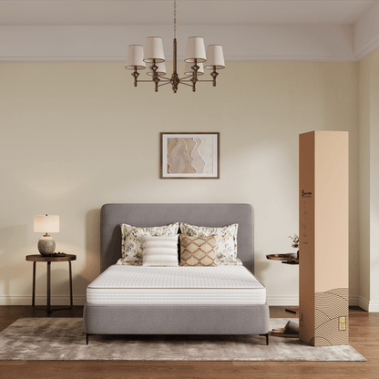 Mattress Pocket-Spring Hybrid with Pillow Top in 6- to 14-Inch Profiles and Six Size Families