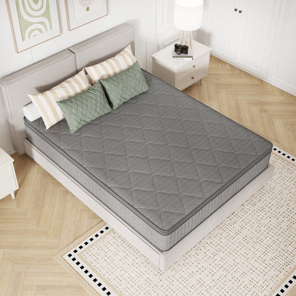 Mattress Pocket-Spring Hybrid with Pillow Top in 6- to 14-Inch Profiles and Six Size Families