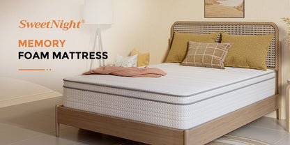Mattress Pocket-Spring Hybrid with Pillow Top in 6- to 14-Inch Profiles and Six Size Families