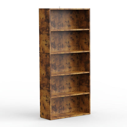 6-Tier Metal Bookshelf with Open Shelves, Freestanding Bookcase for Entryway detail image - detail view 7