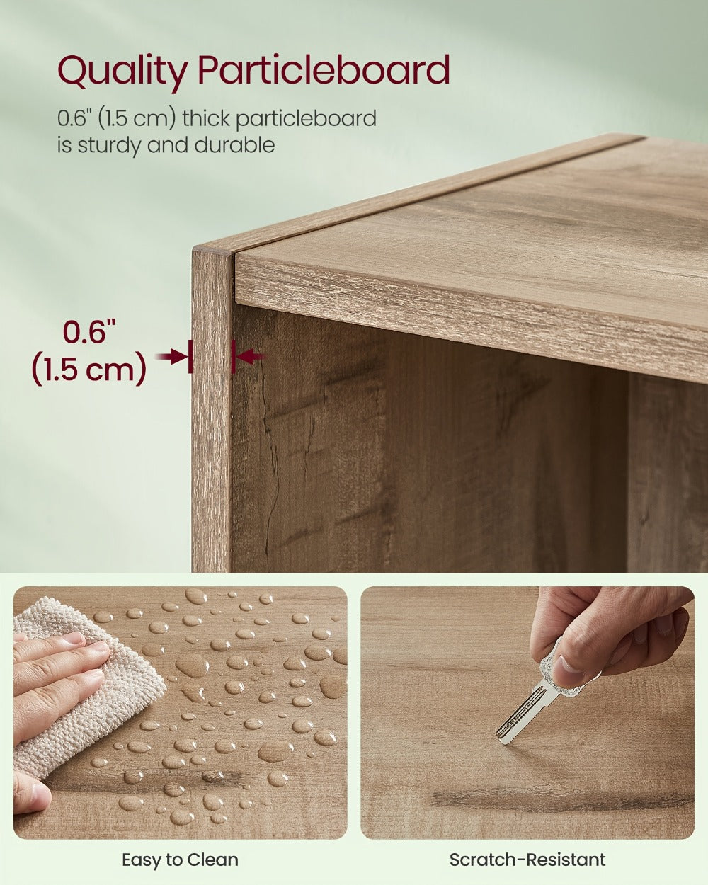 6-Tier Space-Saving Bookshelf with Open Shelves for Organized Everyday Storage in Entryway detail image - detail view 20