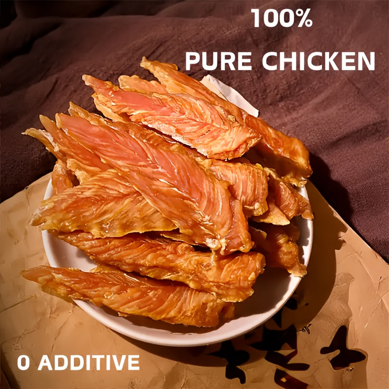 Chicken Jerky Dog Treats – Dried Chicken for Dogs, High Protein Easy to Digest, Long Lasting Training Reward Snacks for Puppies Small Medium Large Breeds, Natural Healthy Dog Chews