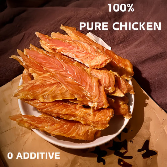 Chicken Jerky Dog Treats – Dried Chicken for Dogs, High Protein Easy to Digest, Long Lasting Training Reward Snacks for Puppies Small Medium Large Breeds, Natural Healthy Dog Chews