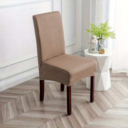 Chair Cover Set of 4 or 6 Stretch Jacquard Dining Slipcovers in Nine Available Color Choices