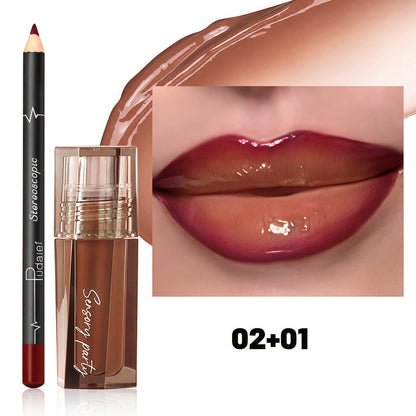 Lip Gloss and Liner Duo with Exact Color #11 Gloss and Color #01 Pencil Checkout Combination