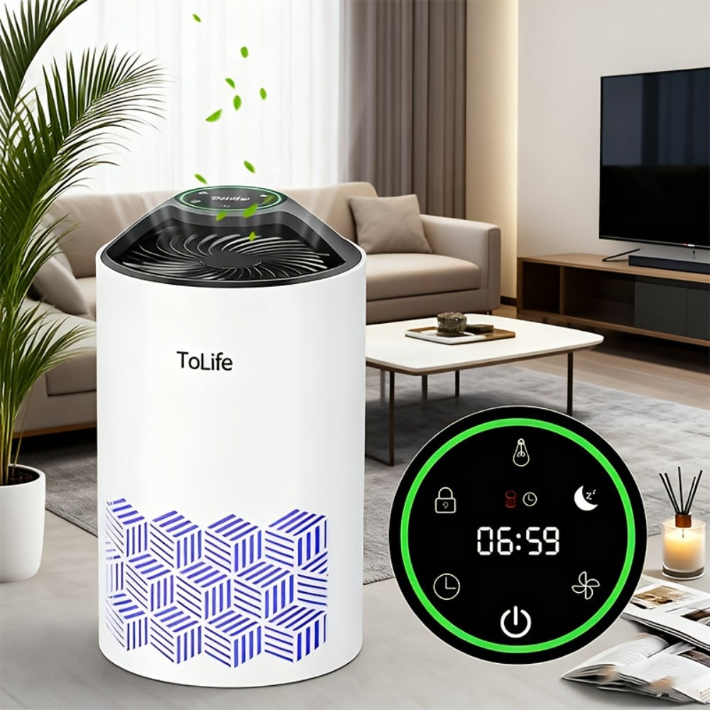 H13 True HEPA Air Purifier for Bedroom Large Room with Scent Diffuser Ultra Quiet 25dB Removes Pet Hair Smoke Dust Odors