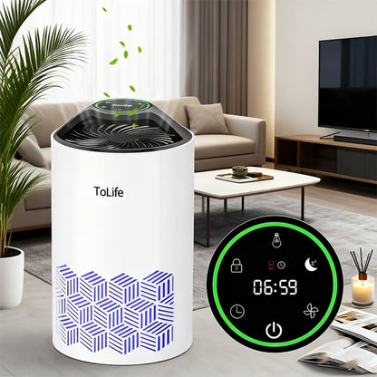 H13 True HEPA Air Purifier for Bedroom Large Room with Scent Diffuser Ultra Quiet 25dB Removes Pet Hair Smoke Dust Odors