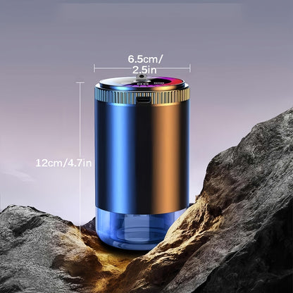Car Aromatherapy Diffuser with Dynamic Light Show & Starry Sky Mode – Adjustable Scent Intensity, USB Rechargeable, Eliminates Odors, Gardenia, Lavender, Marine & Cologne Scents