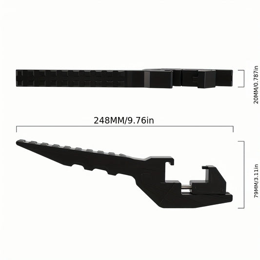 Motorcycle Foot Peg Extensions Adjustable 38-55mm – Universal Metal Footrest Passenger Pegs for Dirt Bike & Off-Road Vehicles, Black, Easy Bolt-On Fit