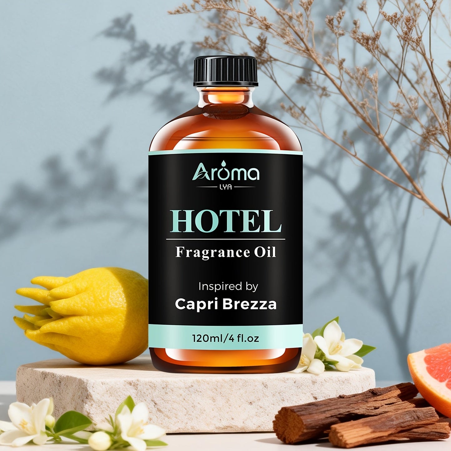 Essential Oil Hotel Fragrance 120ml with White Tea, CapriBreeze, MINE, Beach Villas or R-C Hotel Scents