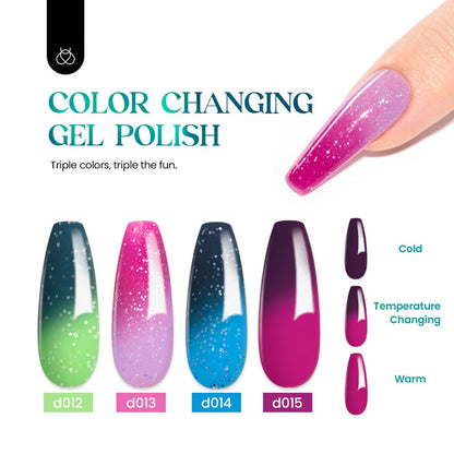 24-Piece Cat-Eye Gel Nail Polish Kit with 20 Cosmic Mirage Colors, Magnet, Base Coat and Three Top Coats