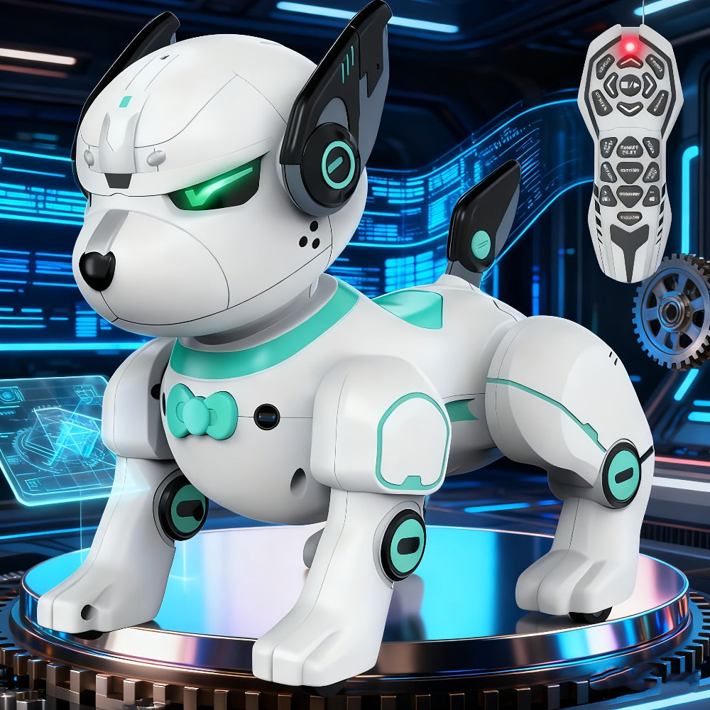 Robot Dog Toy for Kids Upgraded Intelligent Electronic Pet – AI Dialog Interaction Stunt Performance Programmable Behavior Interactive Companion STEM Birthday Halloween Christmas Gift Boys Girls
