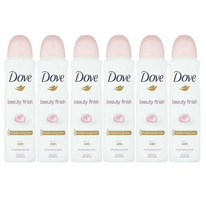 Deodorant Body Spray for Women – 5 fl oz Pack of 6, Moisturizing Beauty Finish Spray, Long Lasting Freshness, Soft Skin Formula, Bulk Value Pack Antiperspirant