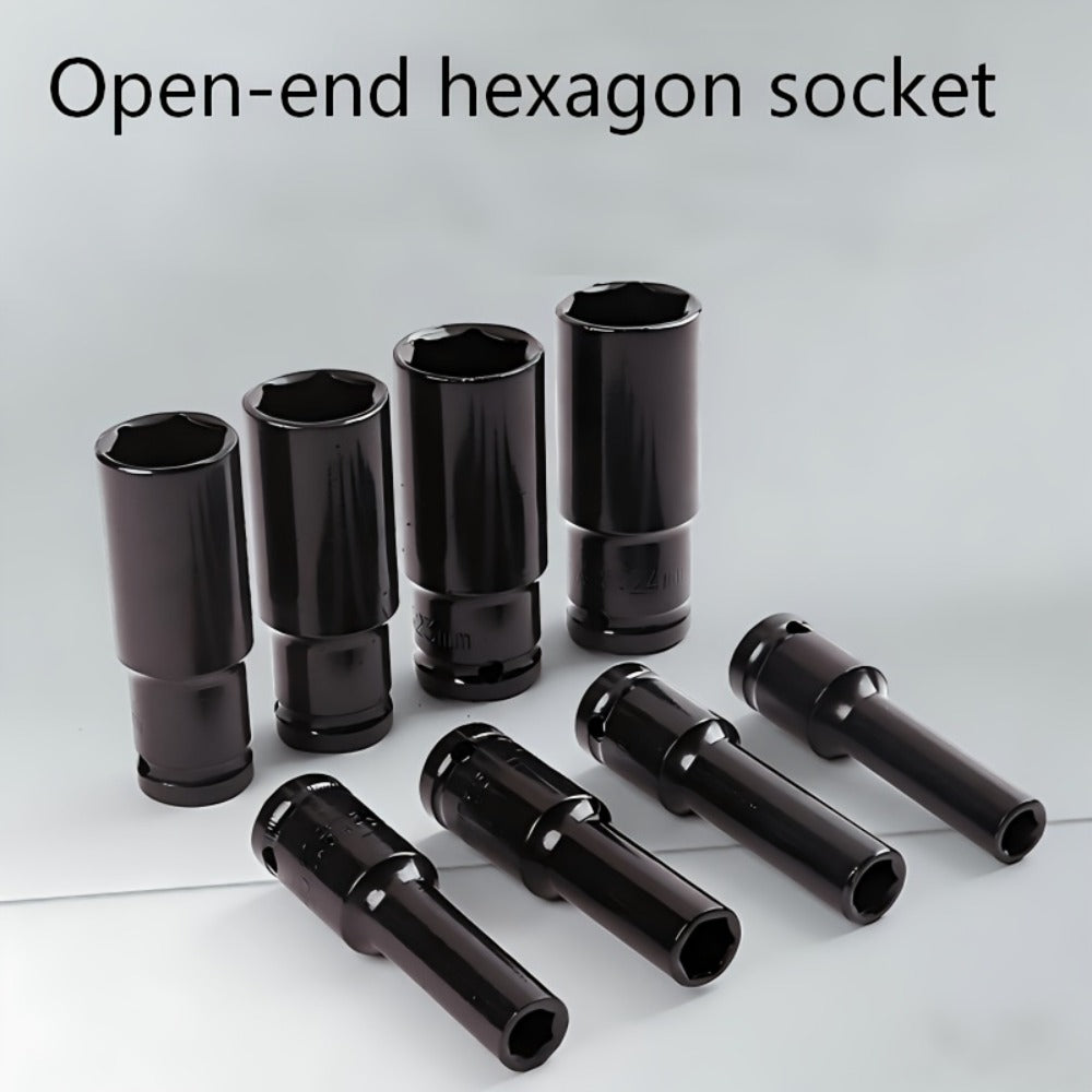 1/2 Inch Deep Impact Socket Set – Chrome Vanadium Steel for Tire Removal, Mechanical Repairs & Car Maintenance | Compatible with Electric & Pneumatic Impact Drills | Green & Black Case