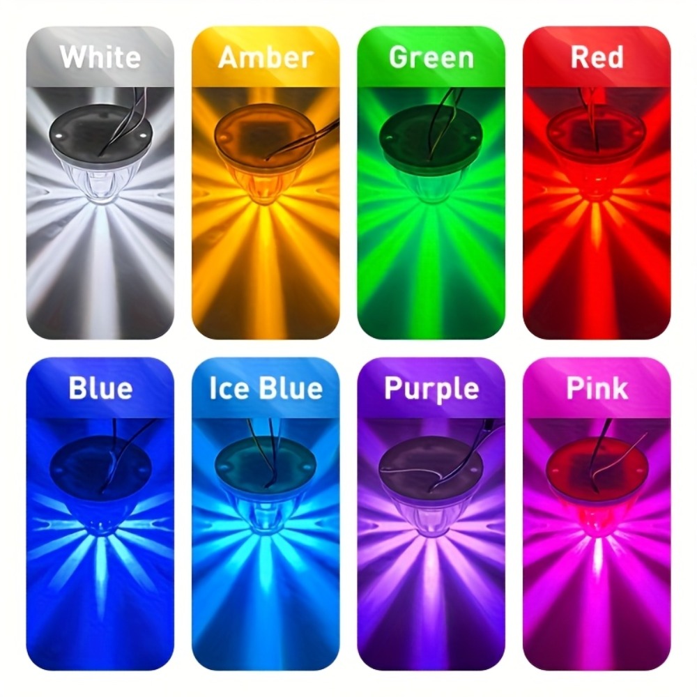 LED Side Marker Lights 2pcs Watermelon Shape Always-On Truck Side Indicator Lights Waterproof Easy Install for Semi-Trailers Boat Trailers Cars Trucks No Battery Required Includes Screws