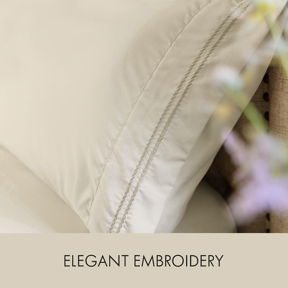 Bed Sheet Set Sanded Polyester Microfiber with 35–39 cm Pocket and Solid or Stripe Pattern Options