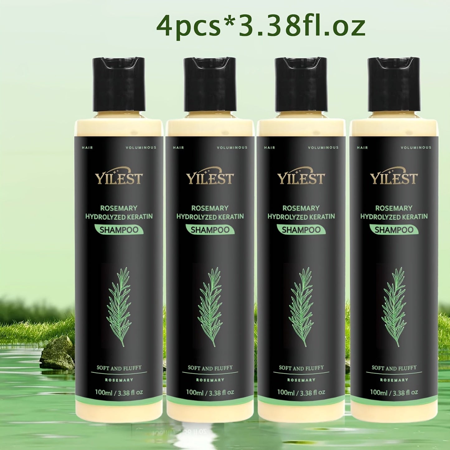 Rosemary Shampoo for hair care & Volume — Enriched with Rosemary Extract, Amino Acids & Plant Squalane | Strengthening, Moisturizing &