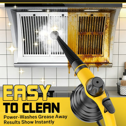 Steam Cleaner 11-in-1 Corded Handheld Kit with Long Hose, Detail Brushes and Window Cleaning Attachment
