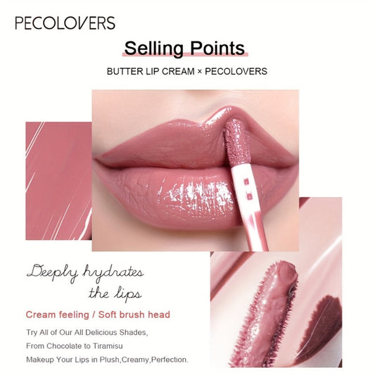 Nude Lip Gloss Kit 6 Shades for Women – Moisturizing Non-Tacky High Shine Lip Gloss Set, Long-Lasting Liquid Lipstick in Neutral Tones, Everyday Glam Makeup Gift for Her