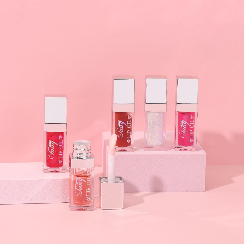 Plumping Lip Gloss Oil Set 3pcs 6pcs Hydrating Transparent Glow Lip Plumper - Long-Lasting High-Shine Glossy Finish in Berry Coral Pink Red, Nourishing Lip Care Gift for Women & Girls