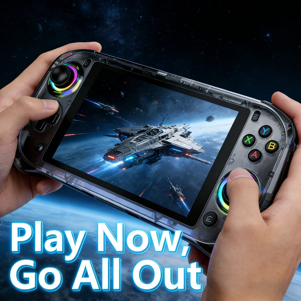 Handheld Game Console J55 with 5.5-Inch Large HD Display, 64GB Options, Linux-based system, Handheld controls