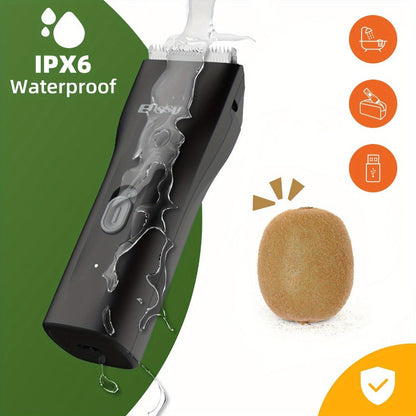 Ceramic-Blade Body Hair Trimmer with IPX7 Rating, LCD Battery Display and Black, Blue or White Housings