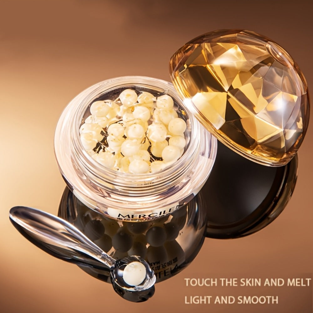 MERCILEN Eye Cream in a Single Gold-Tone Cosmetic Jar with Coordinated Presentation Carton