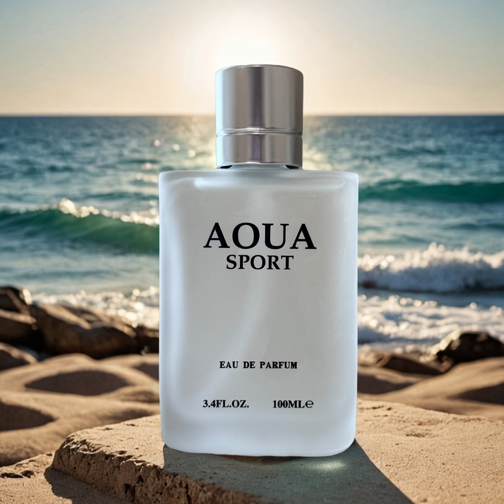 Men's Eau de Parfum Gift Set 3-Pack 3.4 oz Each — AOUA Fresh Citrus Lime Neroli Jasmine Woody Musk | Long-Lasting Masculine EDP Spray | Perfect Gift for Him