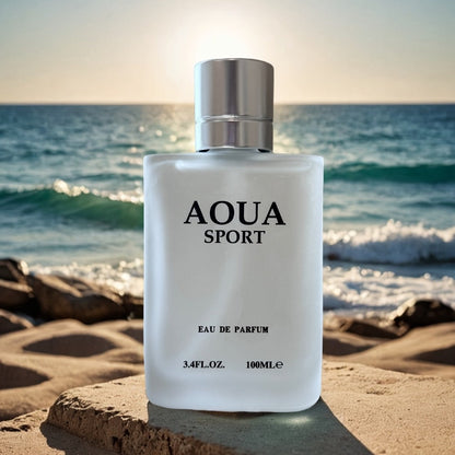Men's Eau de Parfum Gift Set 3-Pack 3.4 oz Each — AOUA Fresh Citrus Lime Neroli Jasmine Woody Musk | Long-Lasting Masculine EDP Spray | Perfect Gift for Him