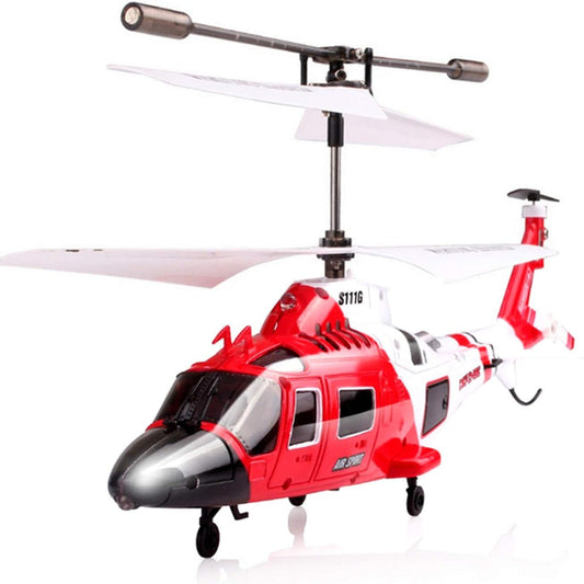 SYMA S111G Coast Guard RC Helicopter 3-Channel Gyro Stabilized Mini Indoor Helicopter LED Lights 5-6 Min Flight Time | Beginner-Friendly RC Aircraft for Kids Teens Adults | Birthday Gift