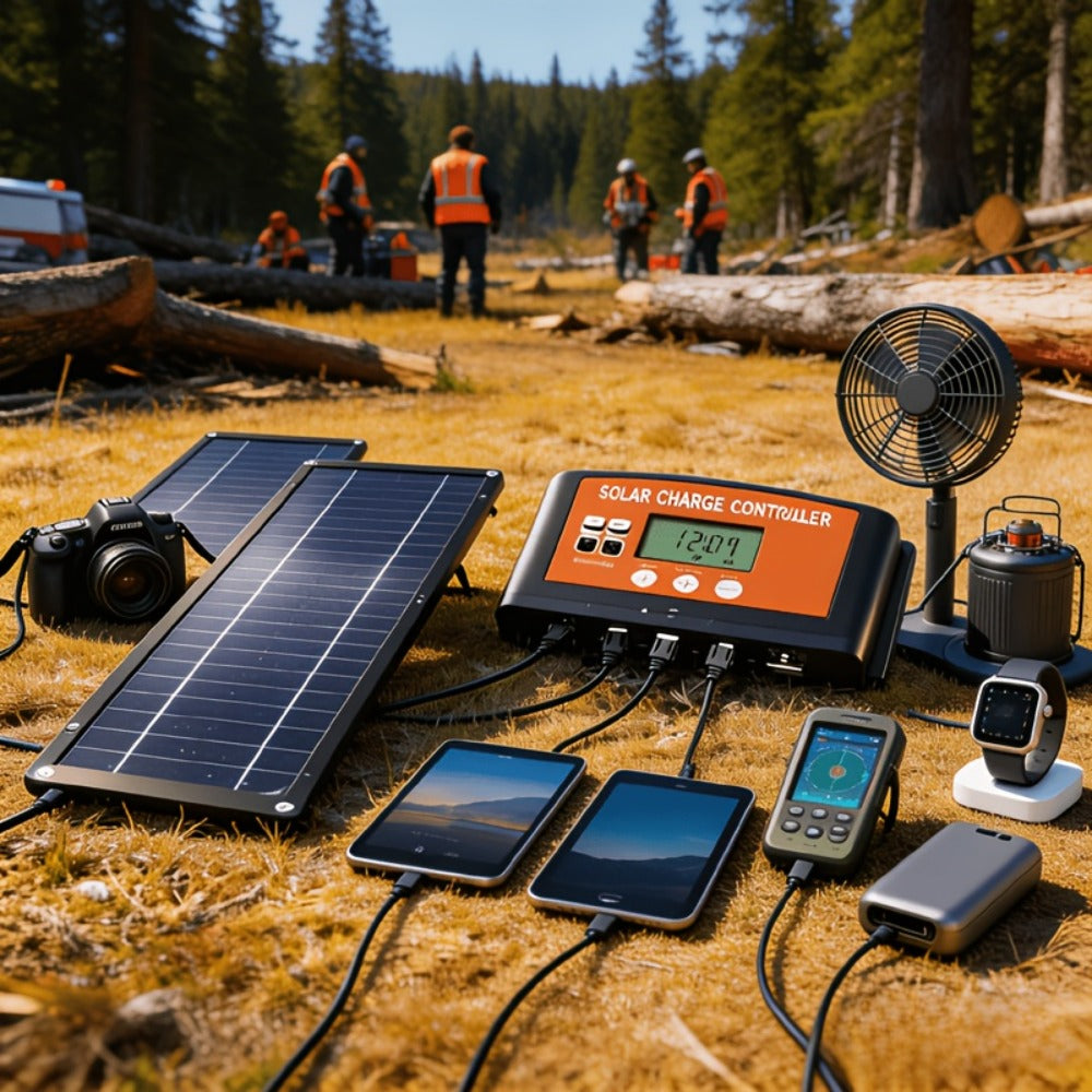 Monocrystalline Solar Panel Kit 18V with 100A Charge Controller – Portable High-Efficiency Solar Charger for RV, Camping, Outdoor Travel & Fishing, 12V/24V Off-Grid Power System with Extension Cable & Battery Clamps