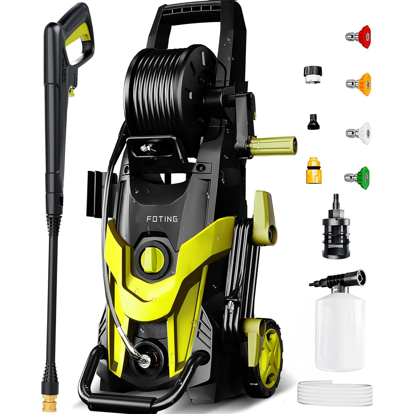 Electric Pressure Washer High PSI | Car Patio Fence Home Foam Cannon