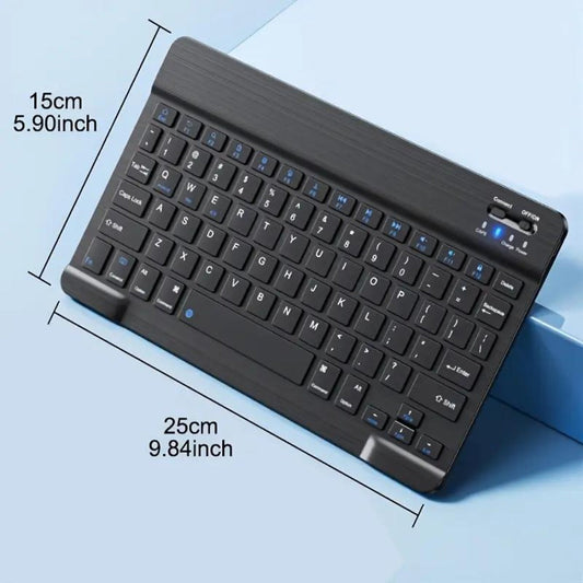 4-in-1 Wireless Keyboard and Mouse Set with Mouse Pad Quiet Rechargeable 2.4G USB Receiver for PC Laptop Tablet Phone Smartphone – Portable Compact Travel Office Keyboard Mouse Combo Bundle