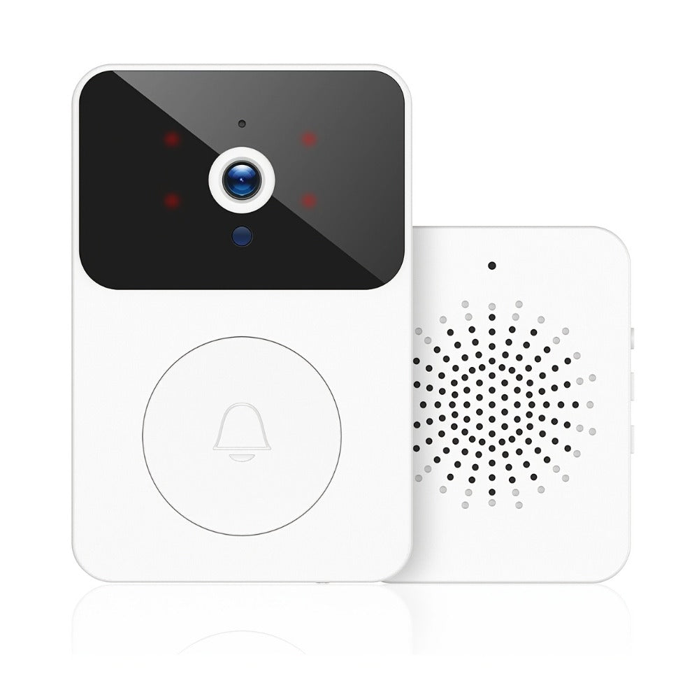 Voice Change Doorbell Camera Wireless HD 960P – Night Vision, Two-Way Audio, Motion Alert Push Notification, 2.4GHz WiFi, Rechargeable Battery, Remote Mobile View, Single or 2-Pack, Black White