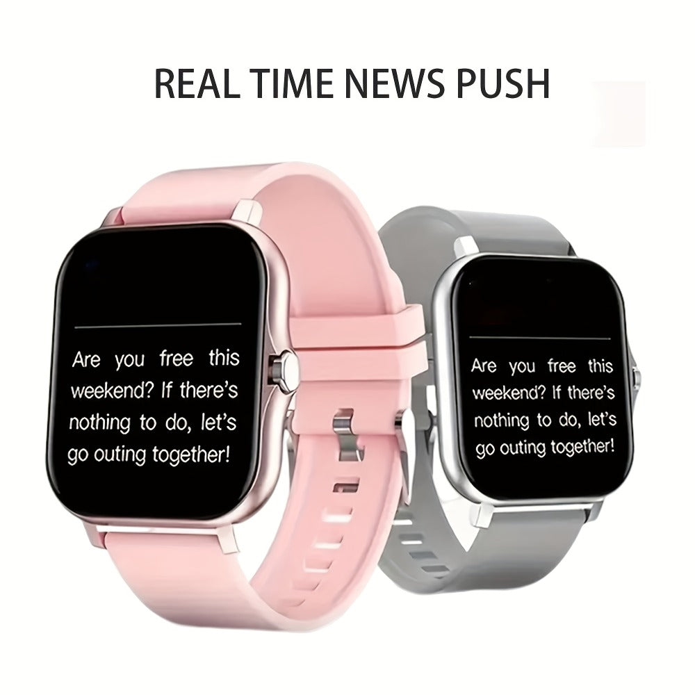 Smartwatch – Large Screen with HD Voice Calling, Unisex Bluetooth , Message Reminder, Multiple Sport Modes, Heart Rate Sleep Tracker…