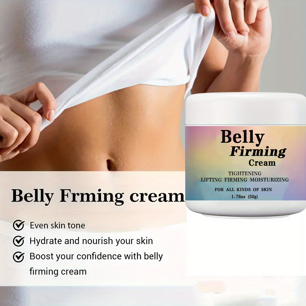 Body Cream 50g Jar with Caffeine Shea Butter Vitamin E and Macadamia Oil for External Belly Arm and Body Use