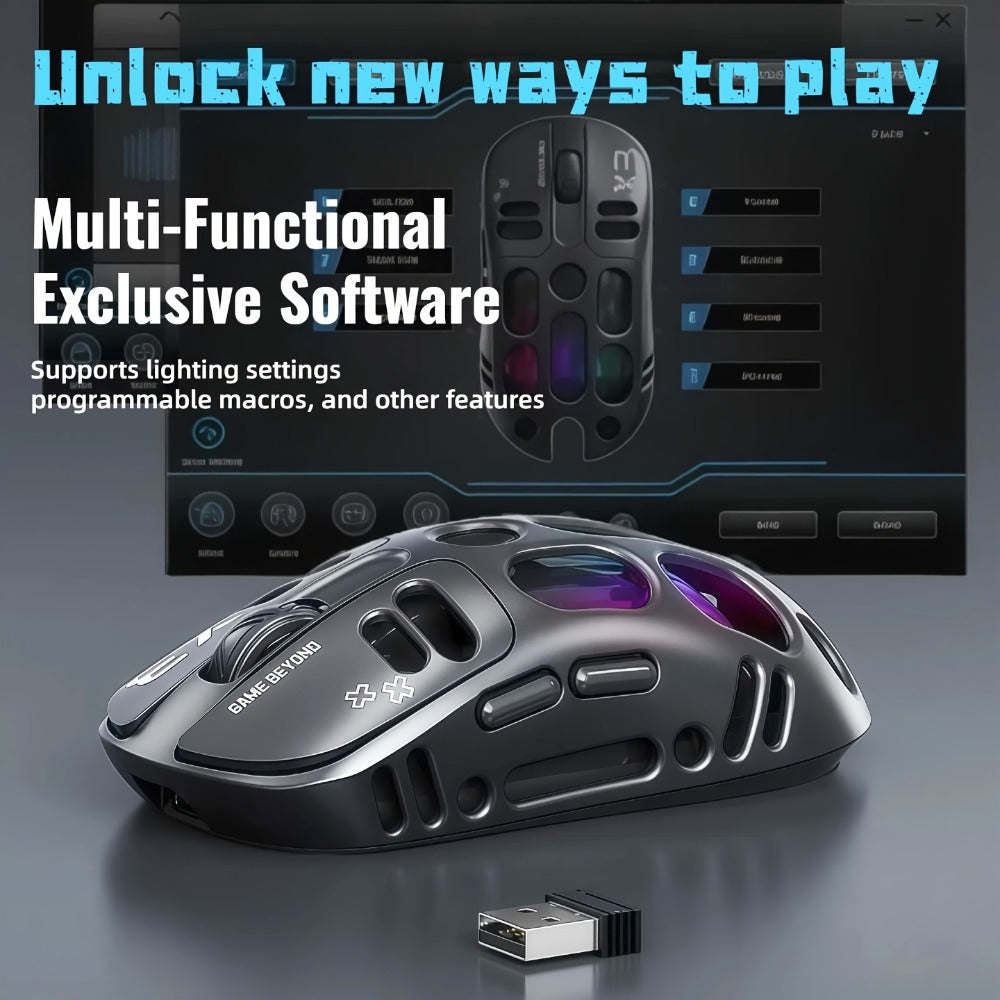 Bluetooth 5.0 2.4G Dual Mode Wireless RGB Gaming Mouse Silent 6 Button USB-C Rechargeable for an Everyday Personal Care Routine