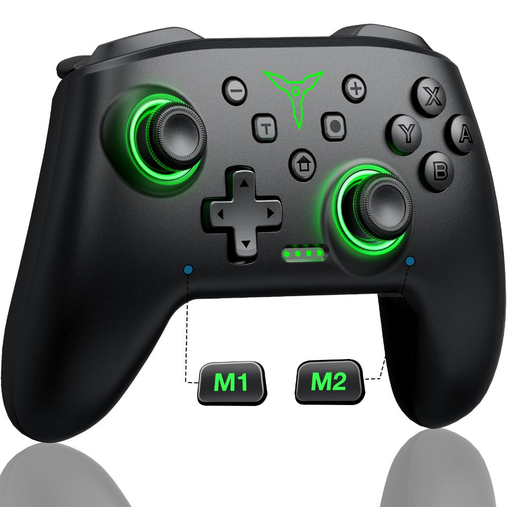 Wireless Nintendo Switch Controller RGB Programmable with TURBO & Wakeup Function – Compatible with Switch / Switch Lite / Switch OLED / iOS / Android / PC, Multi-Platform Wireless Gamepad with RGB Light