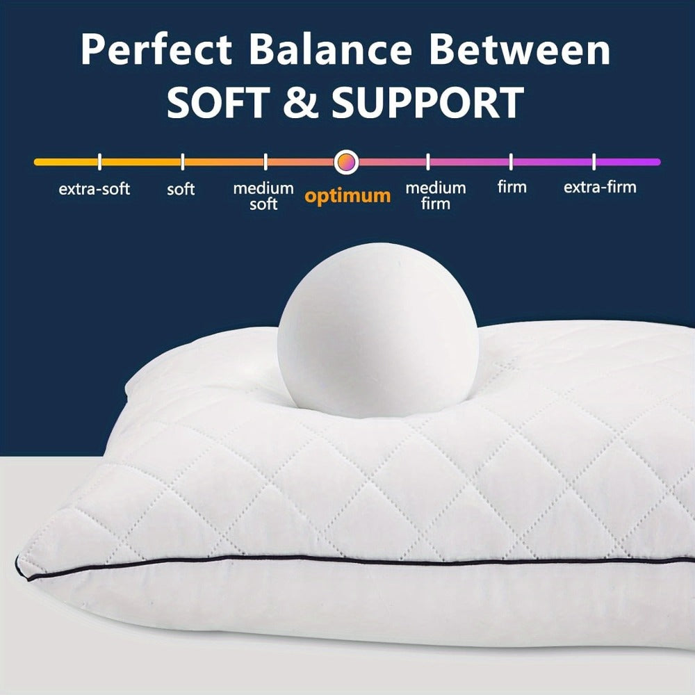 Full-Length Body Pillow, 20 x 54 Inches, Adjustable Fill in Cooling Grey, White or Pink for Adult Beds