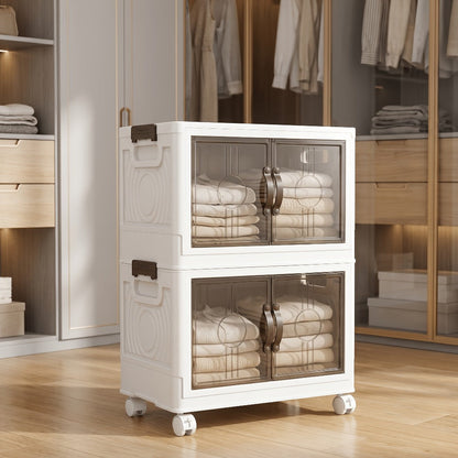 Lidded Rolling Storage Bin System in Seven Two-, Three-, Four- or Five-Tier Configurations