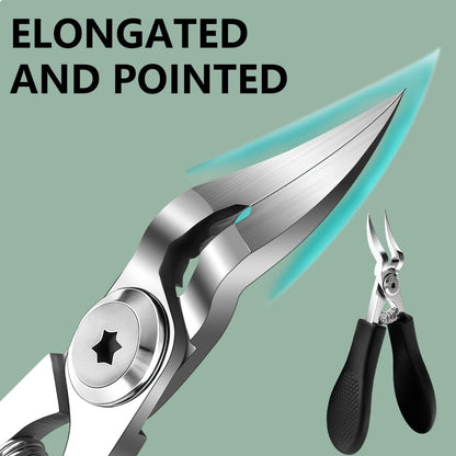 Seven-Piece Wide-Jaw Toenail Clipper Set with Stainless Steel Pedicure Tools for Home Nail Care
