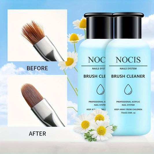 Acrylic Nail Brush Cleaner & Conditioner 2-Pack Wash Pen — Kolinsky Gel Nail Brush Restorer Preserver for Salon & Home Nail Art Paint Airbrush Tools