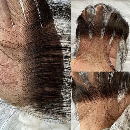 HD Lace Hairline Piece with Baby Hair – 6x1 Transparent Lace Front Bang Hairpiece, 100% Brazilian Human Hair, Handmade Invisible Hairline for Wigs, Dreadlocks & Extensions, Natural Color 6 Inch