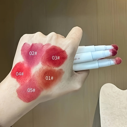 Velvet Matte Lip Glaze 5pcs Set — Waterproof Sweat-Resistant Non-Stick Cup Liquid Lipstick, Mist Texture Smooth Application, Long-Lasting Portable Lip Color for All Skin Tones & Occasions