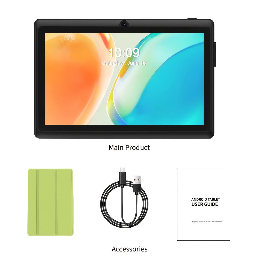 Android Tablet 7-Inch with Android 13, 3500mAh Battery, 32GB Internal Storage and Protective Case