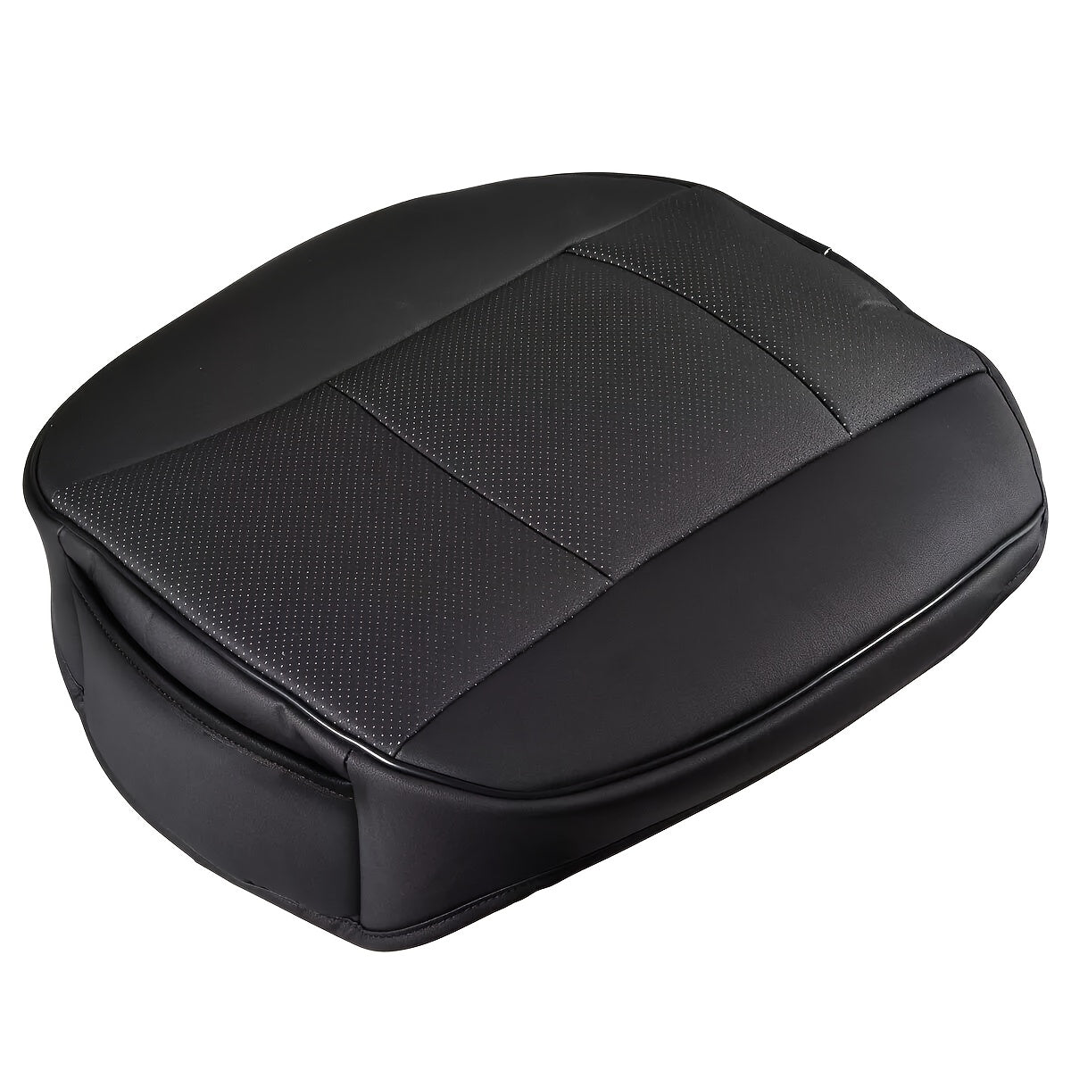 Car Seat Cover Front Cushion with PU Leather, Bamboo Charcoal Strips and 21.5 x 20.5 Inch Size